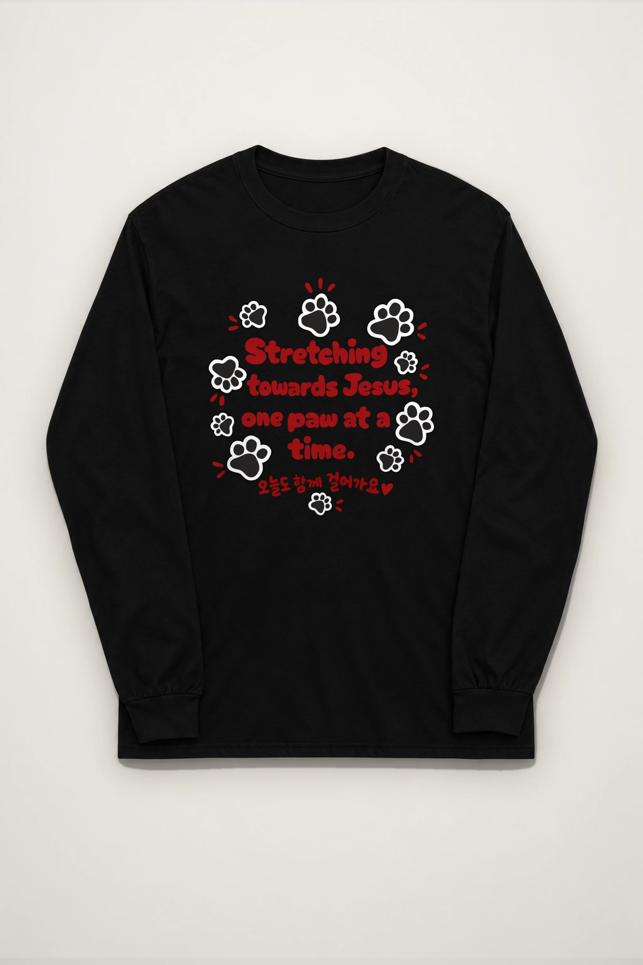 "Paws Toward Jesus" Unisex Longsleeve T-shirt