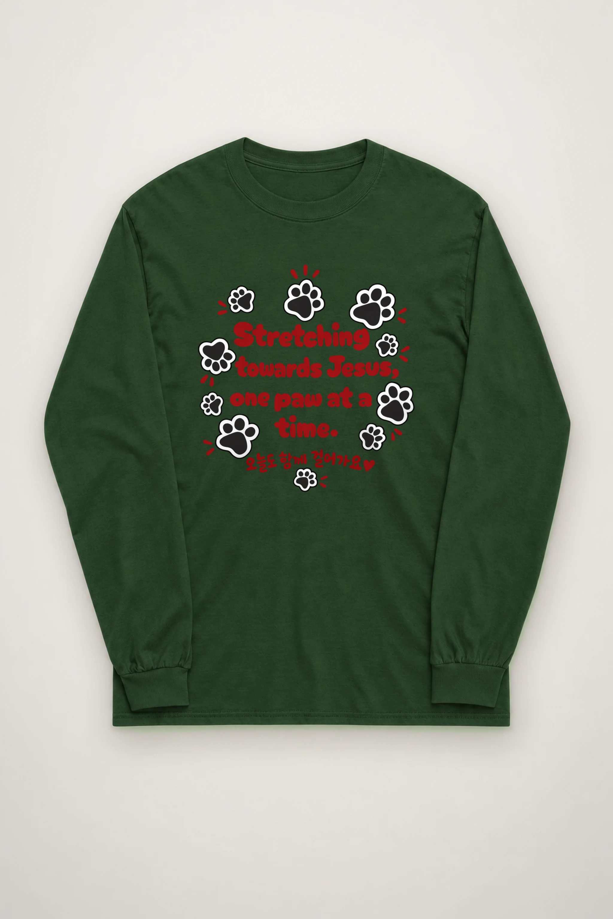 "Paws Toward Jesus" Unisex Longsleeve T-shirt