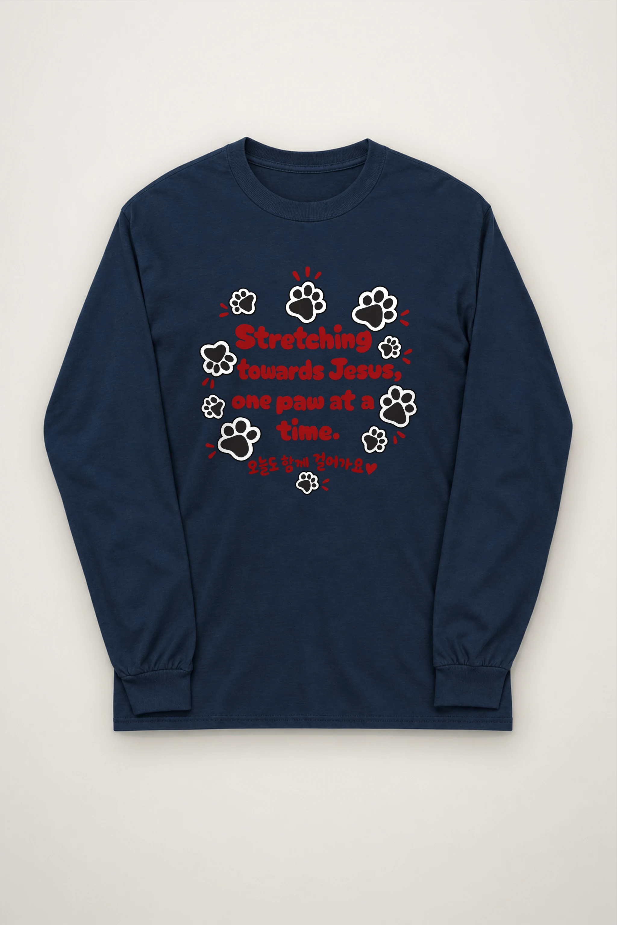 "Paws Toward Jesus" Unisex Longsleeve T-shirt