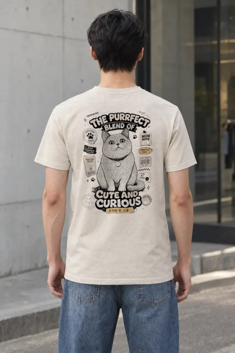 "Pawsitive Vibes" Heavyweight Unisex Crewneck T-shirt