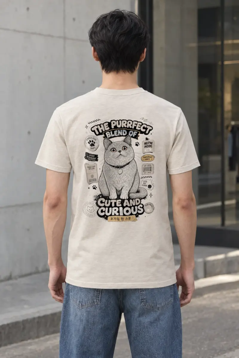 "Pawsitive Vibes" Heavyweight Unisex Crewneck T-shirt