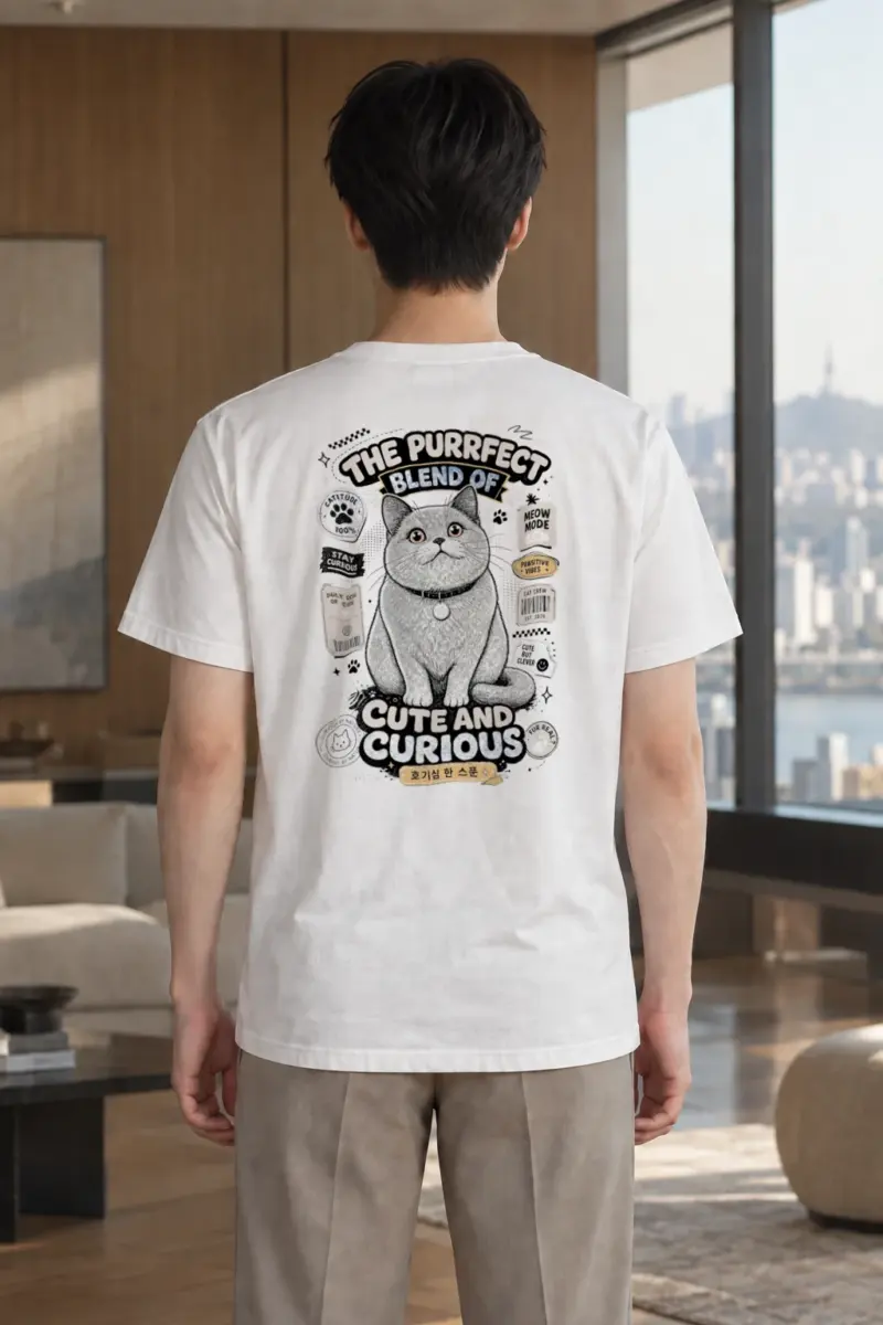 "Pawsitive Vibes" Heavyweight Unisex Crewneck T-shirt | Gildan 5000