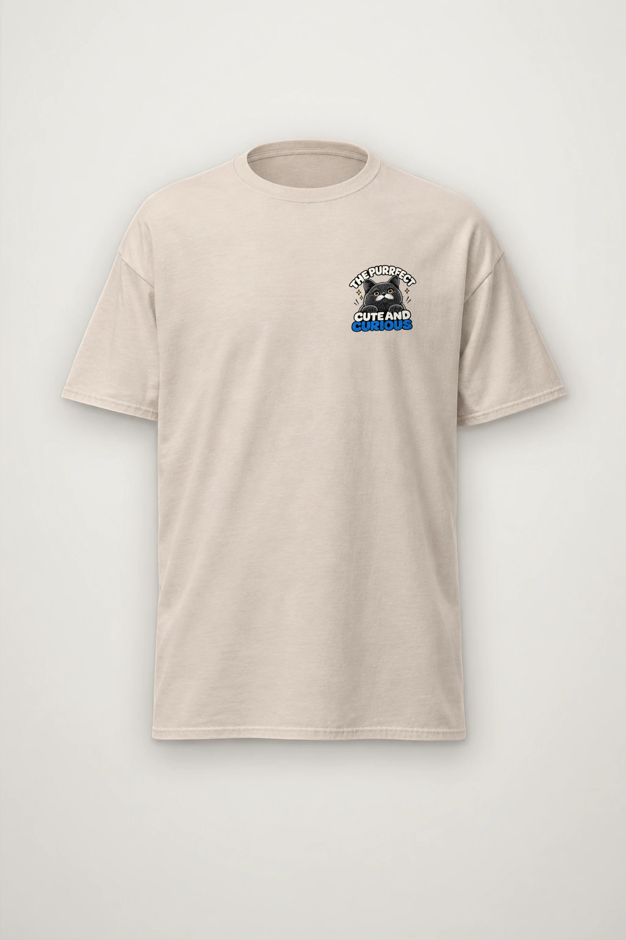 "Pawsitive Vibes" Heavyweight Unisex Crewneck T-shirt