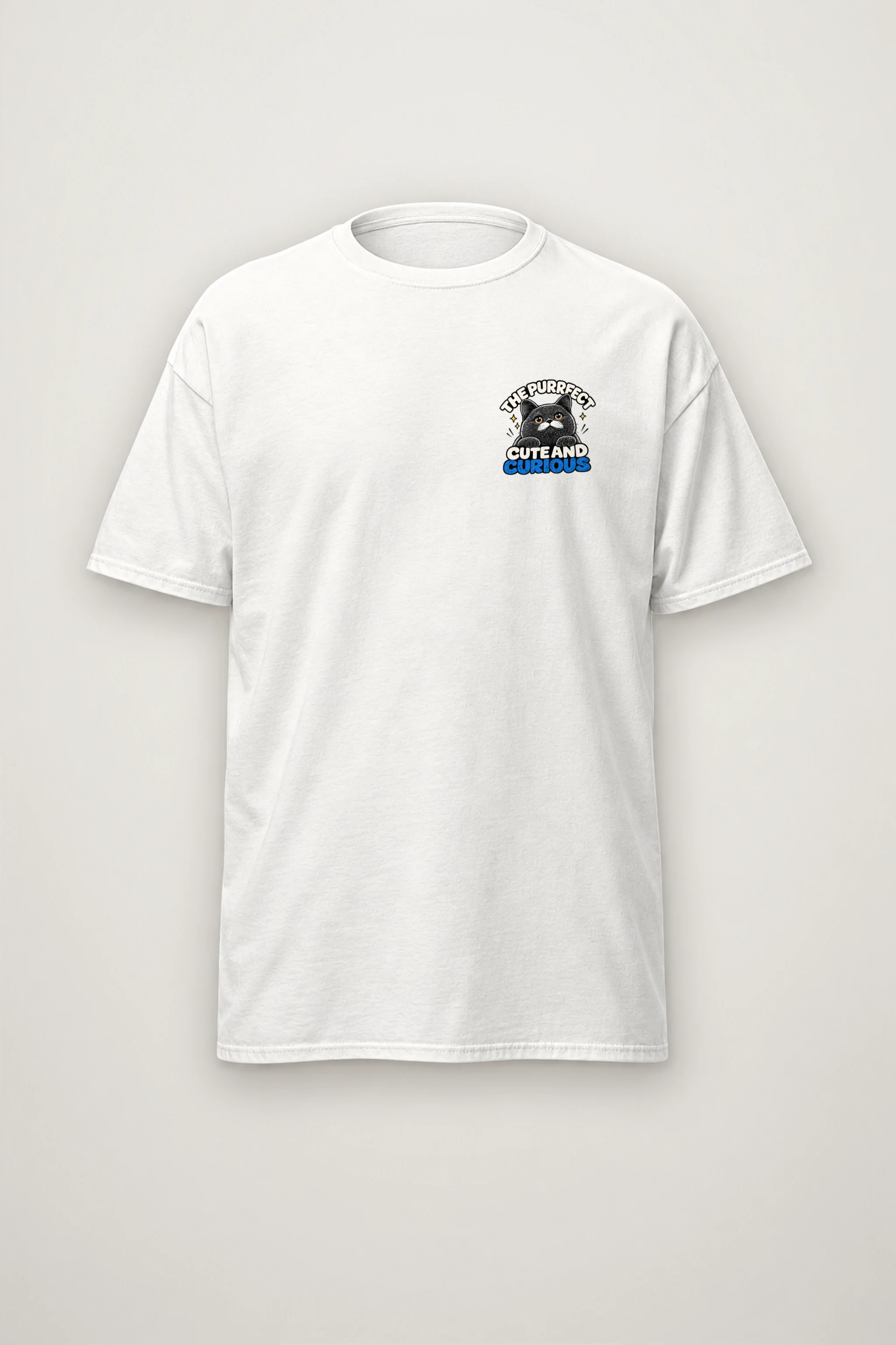 "Pawsitive Vibes" Heavyweight Unisex Crewneck T-shirt