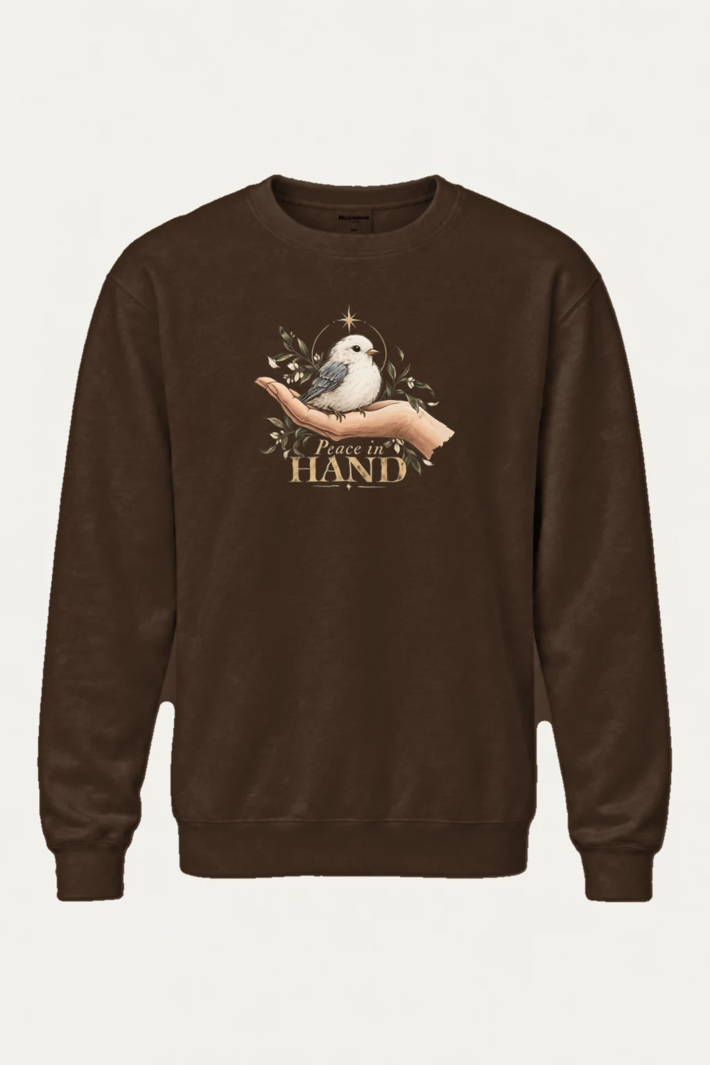 "Peace in Hand" Heavy Blend Unisex Crewneck Sweatshirt | Gildan 18000