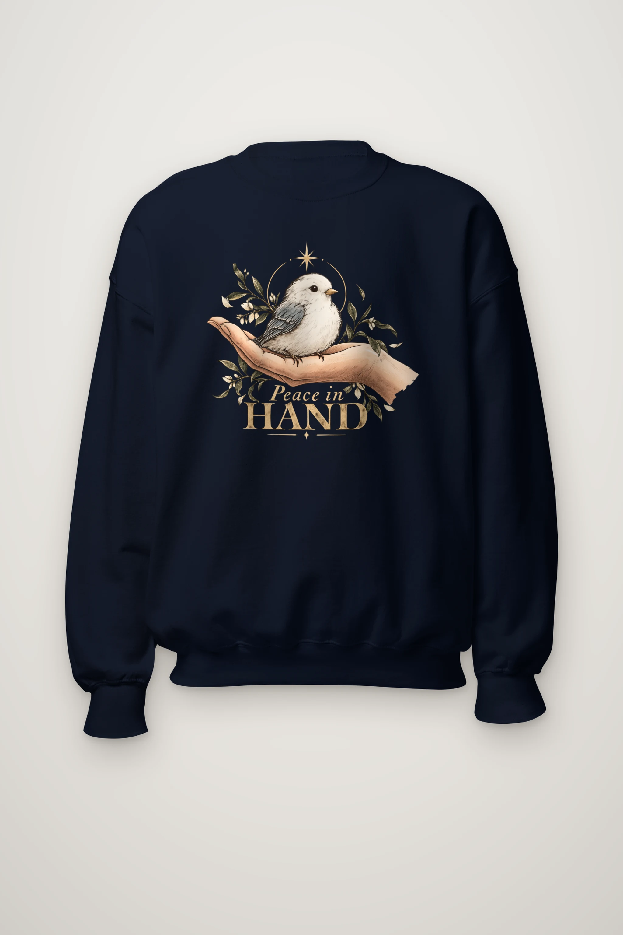 "Peace in Hand" Heavy Blend Unisex Crewneck Sweatshirt