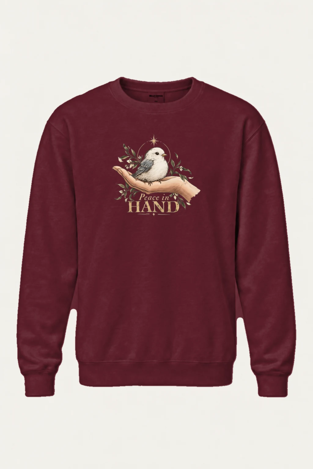 "Peace in Hand" Heavy Blend Unisex Crewneck Sweatshirt | Gildan 18000