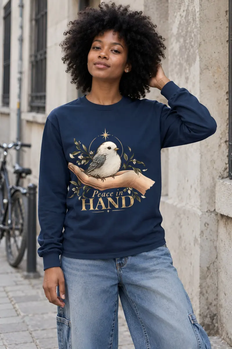 "Peace In Hand" Unisex Longsleeve T-shirt