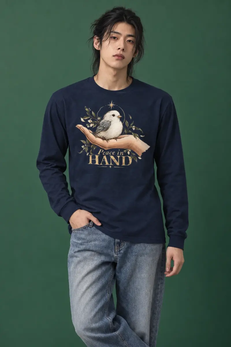 "Peace In Hand" Unisex Longsleeve T-shirt