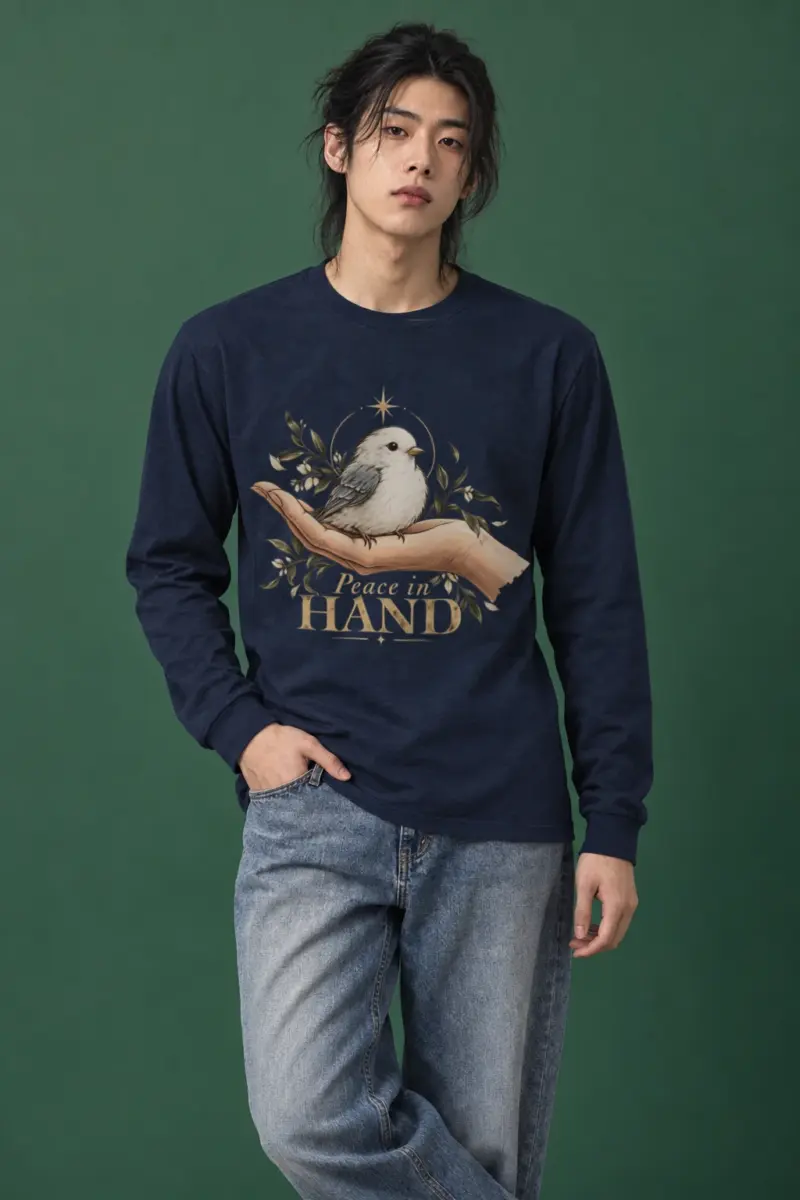 "Peace In Hand" Unisex Longsleeve T-shirt