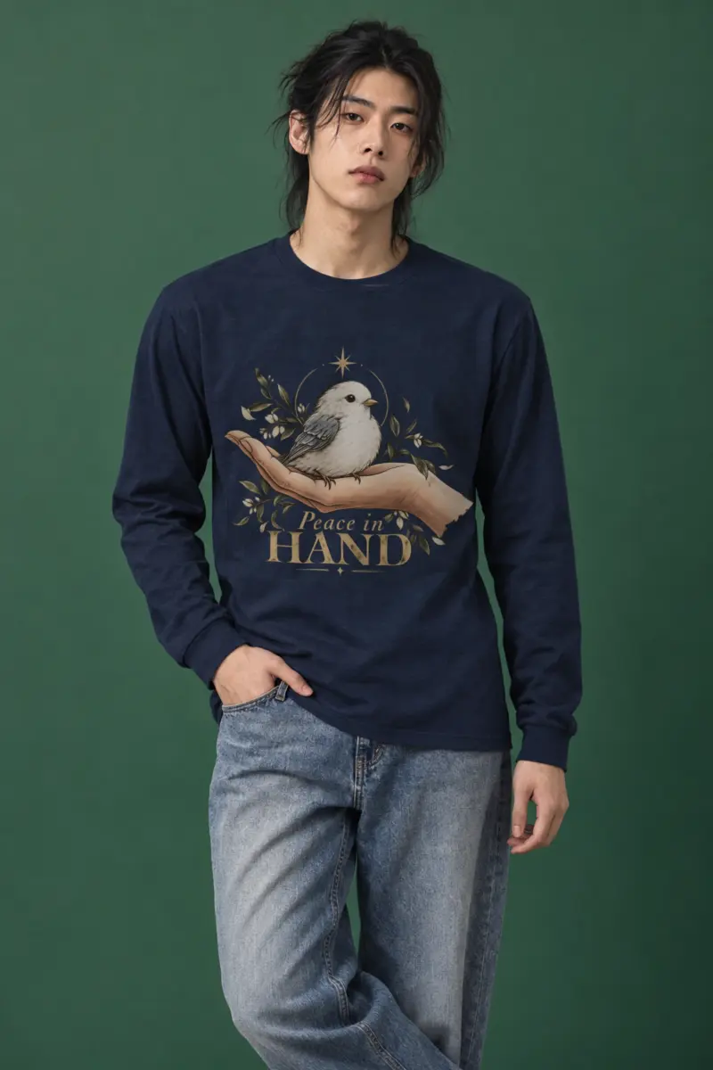 "Peace In Hand" Unisex Longsleeve T-shirt