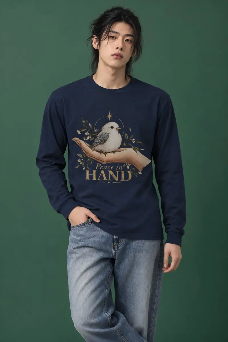"Peace In Hand" Unisex Longsleeve T-shirt