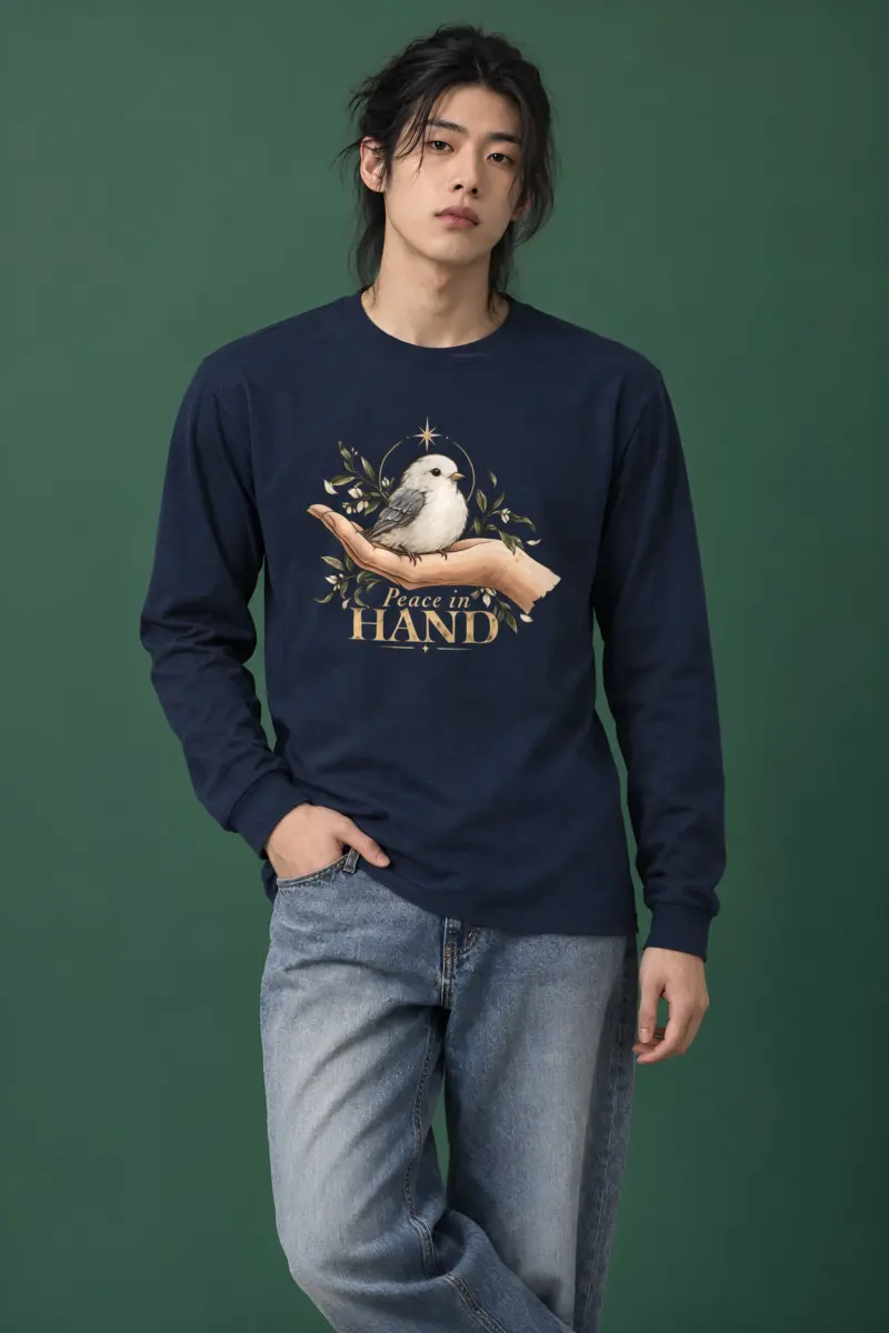 "Peace In Hand" Unisex Longsleeve T-shirt