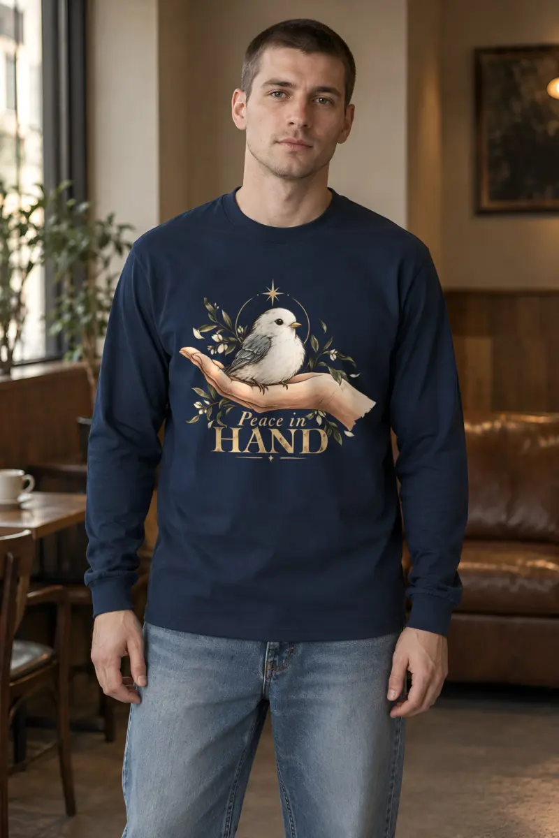"Peace In Hand" Unisex Longsleeve T-shirt