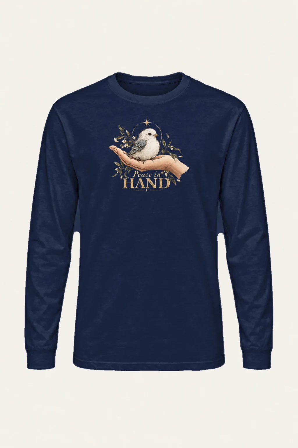 "Peace In Hand" Unisex Longsleeve T-shirt | Gildan 2400