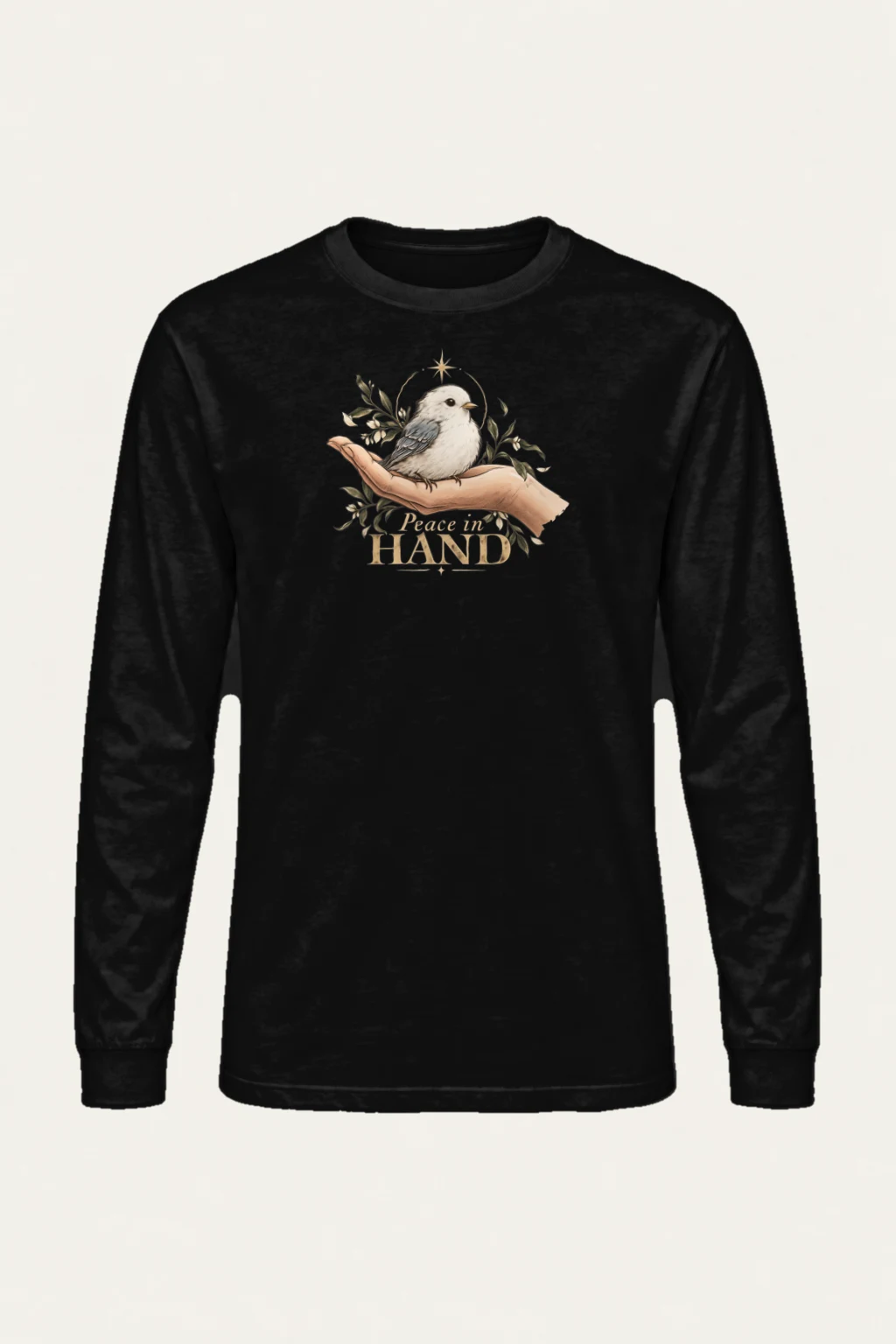 "Peace In Hand" Unisex Longsleeve T-shirt | Gildan 2400