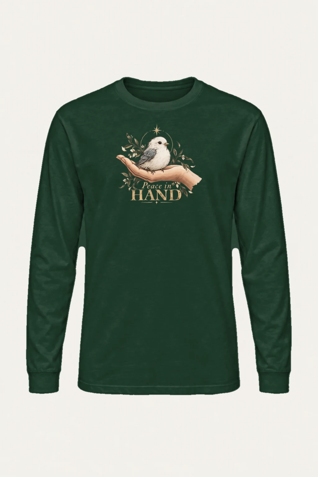 "Peace In Hand" Unisex Longsleeve T-shirt | Gildan 2400