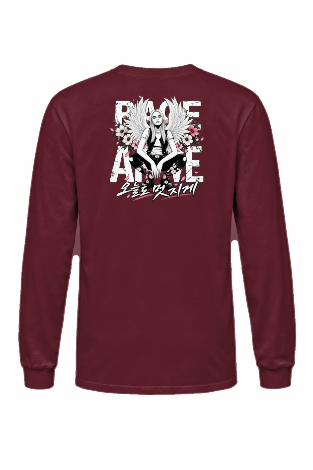"Peace Love Rock N Roll" Unisex Longsleeve T-shirt | Gildan 2400