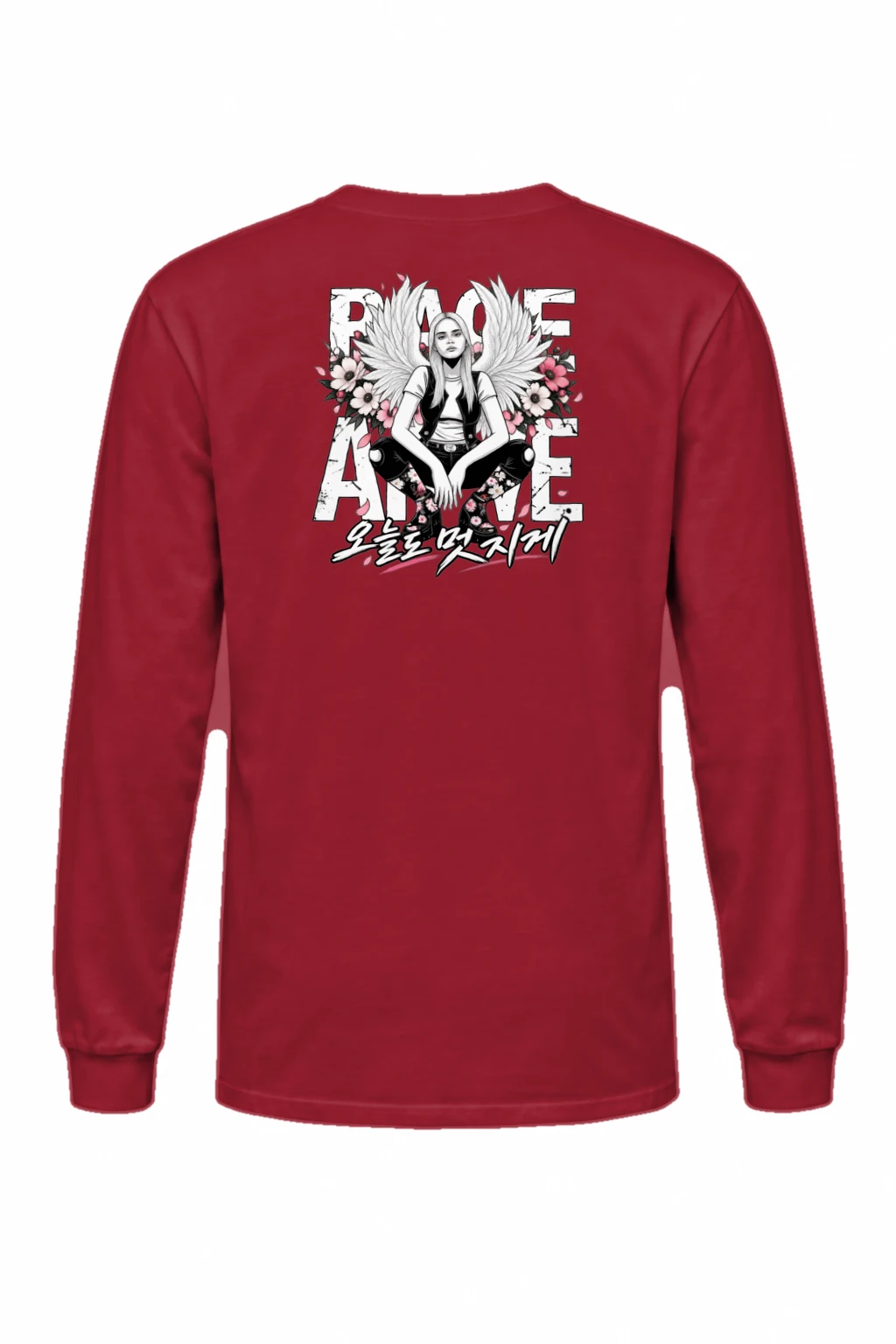 "Peace Love Rock N Roll" Unisex Longsleeve T-shirt | Gildan 2400