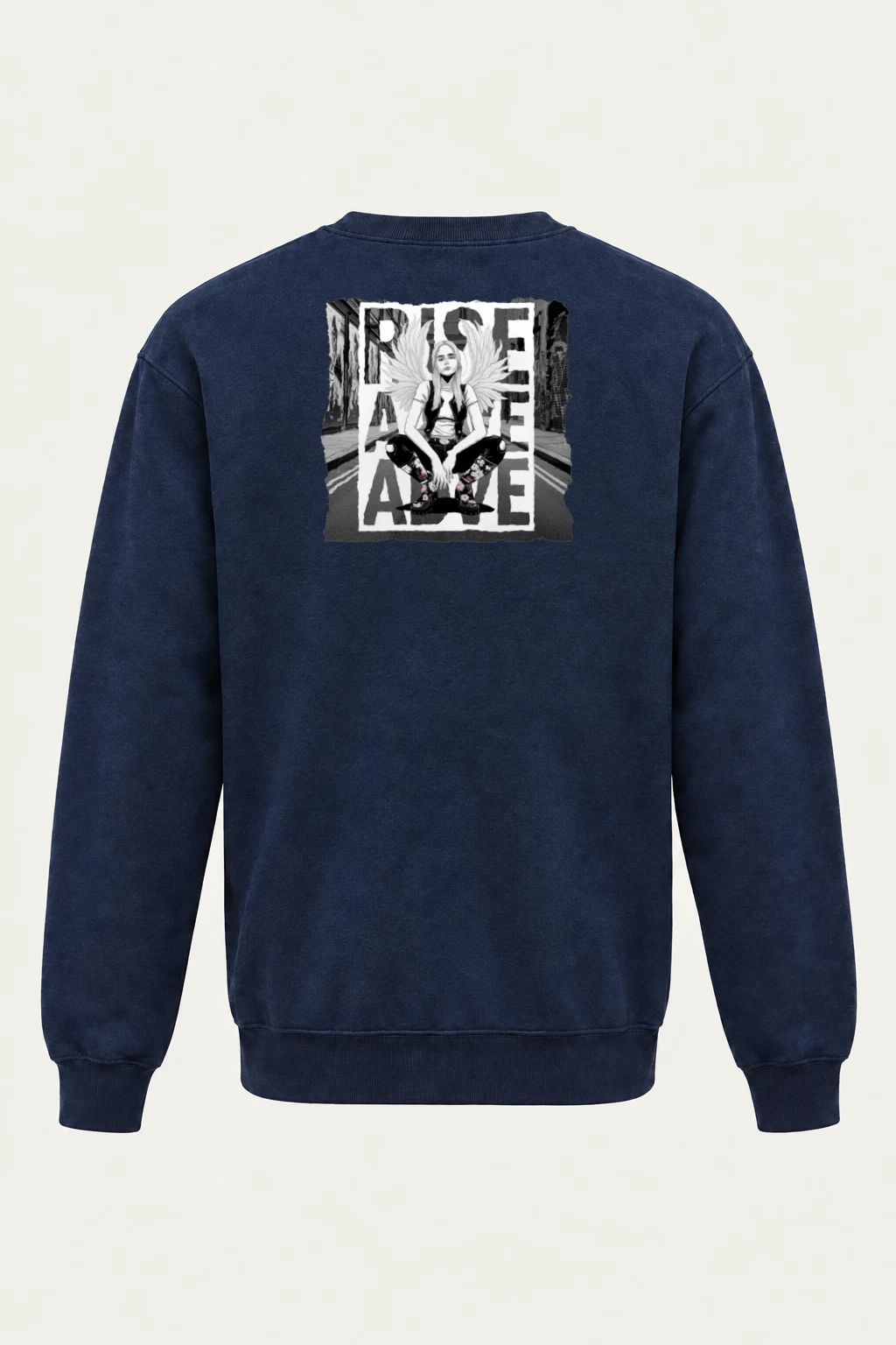 "Peace Street Angel" Heavy Blend Unisex Crewneck Sweatshirt | Gildan 18000