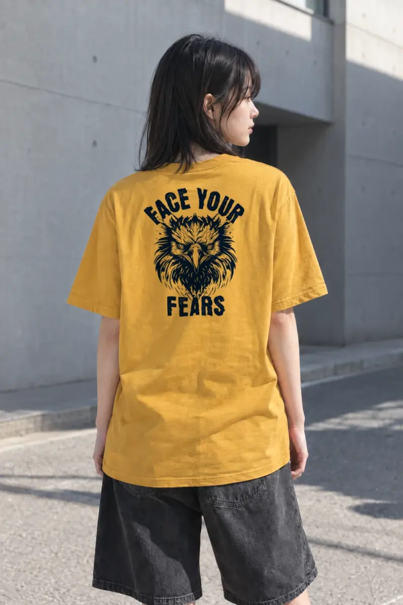 "Peace Your Fears" Heavyweight Unisex Crewneck T-shirt | Gildan 5000