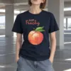 "Peach Bloom" Heavyweight Unisex Crewneck T-shirt