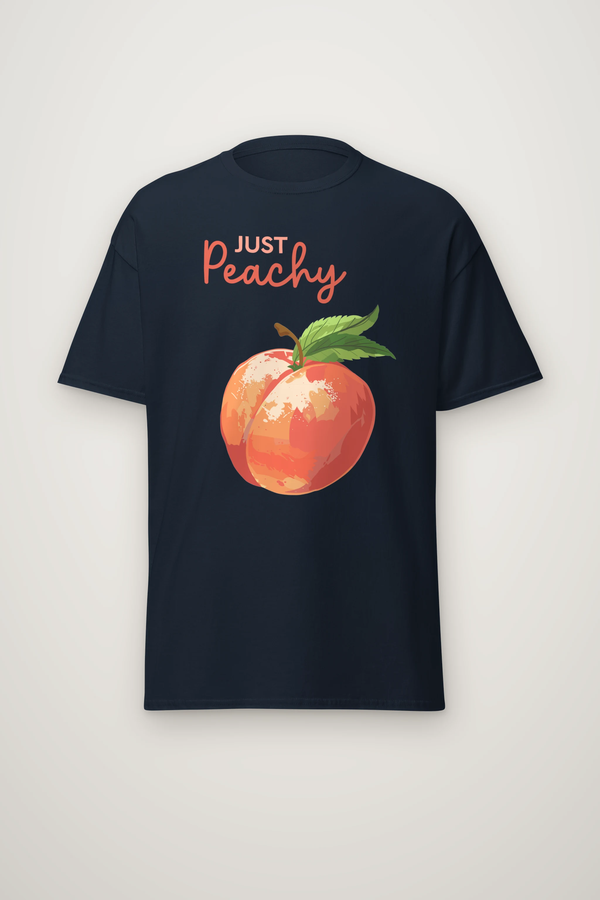 "Peach Bloom" Heavyweight Unisex Crewneck T-shirt