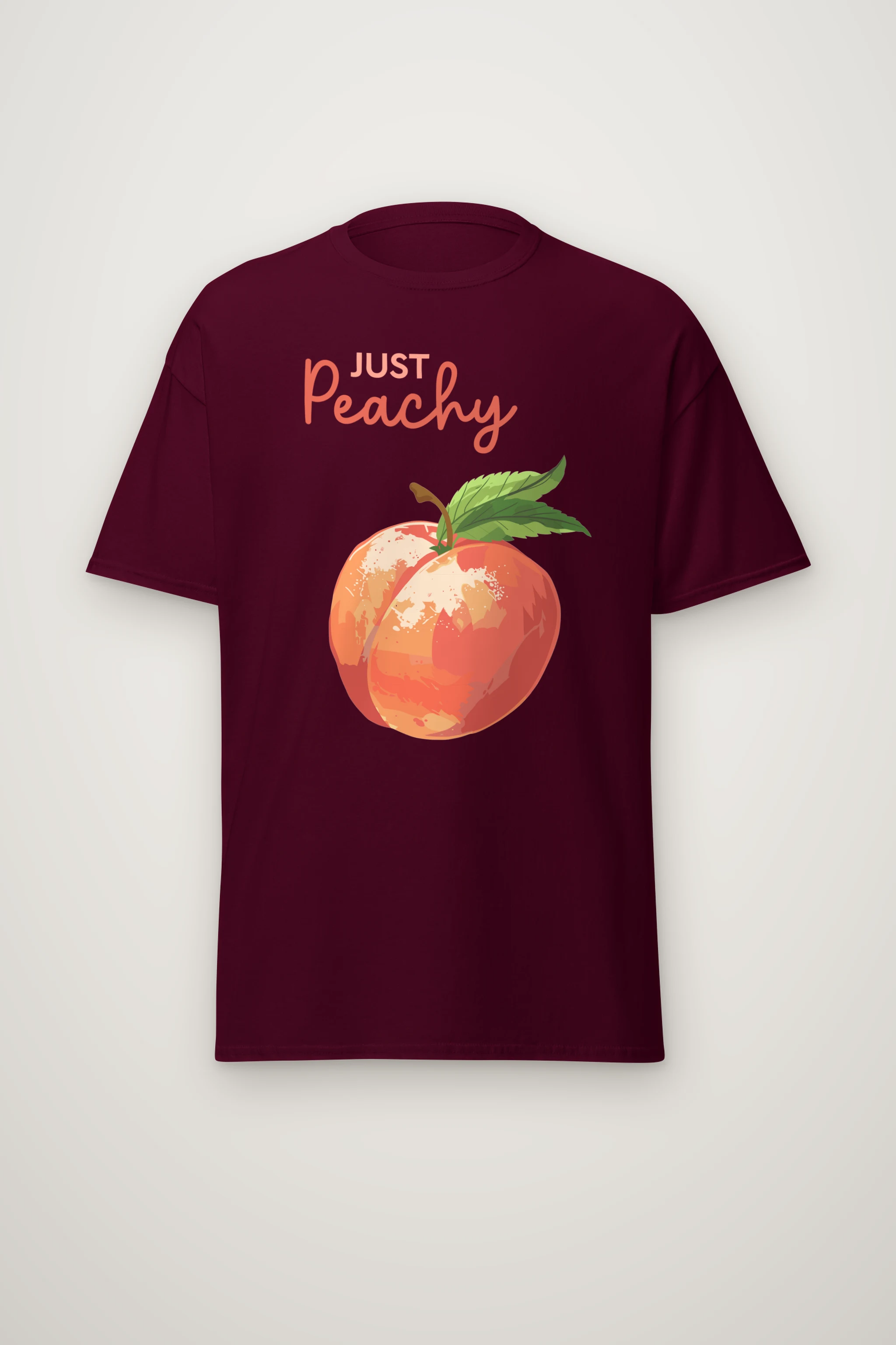 "Peach Bloom" Heavyweight Unisex Crewneck T-shirt