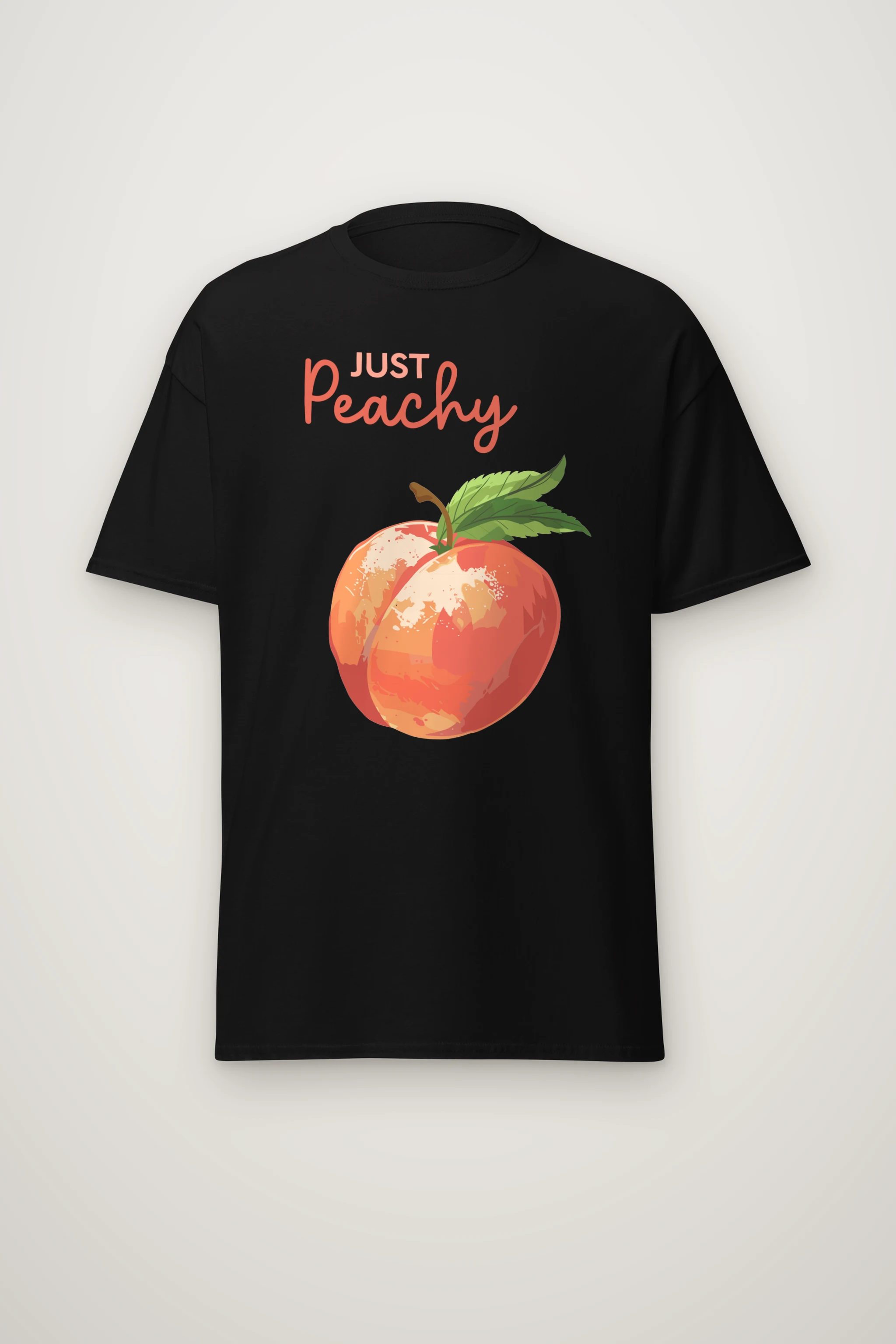 "Peach Bloom" Heavyweight Unisex Crewneck T-shirt