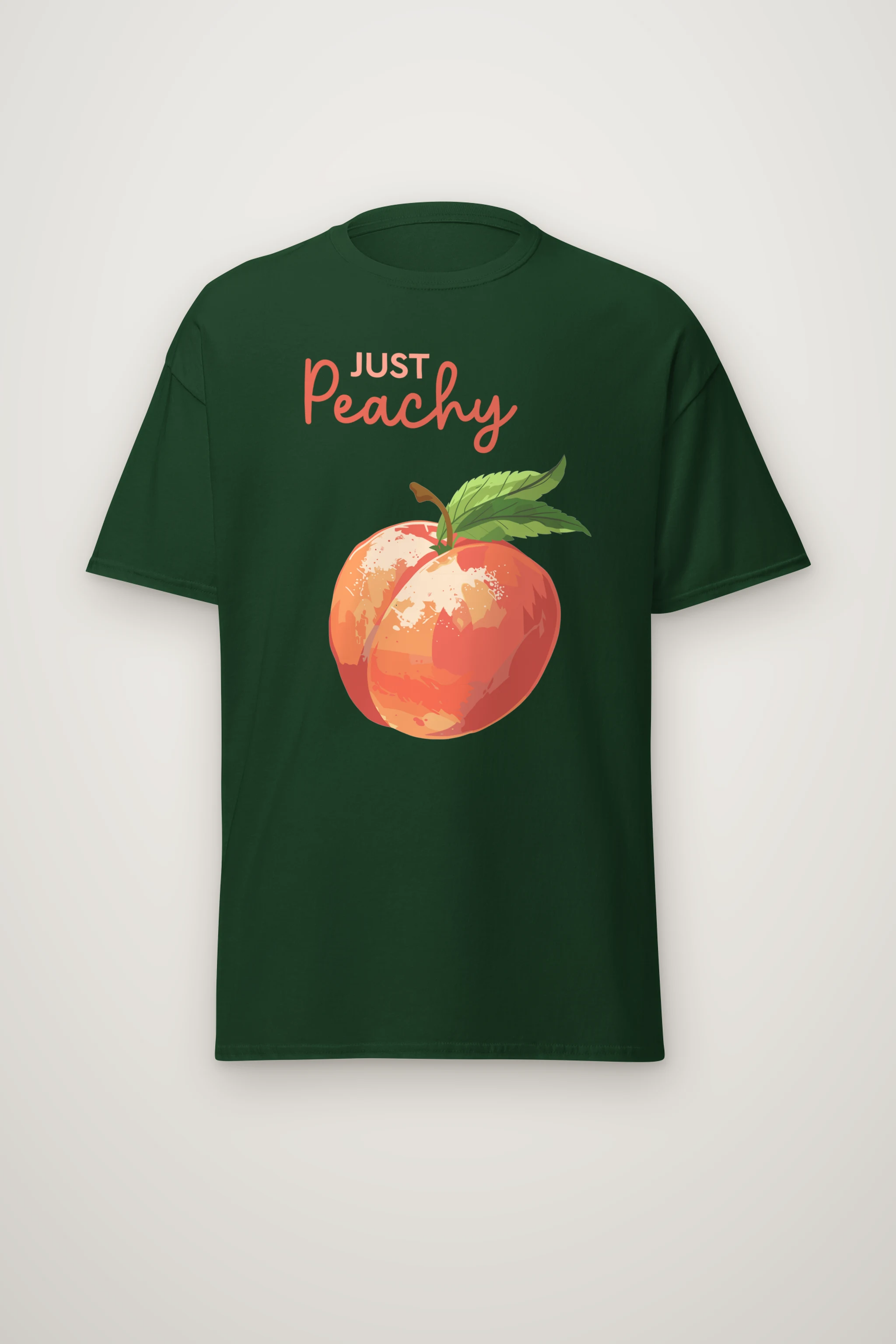 "Peach Bloom" Heavyweight Unisex Crewneck T-shirt