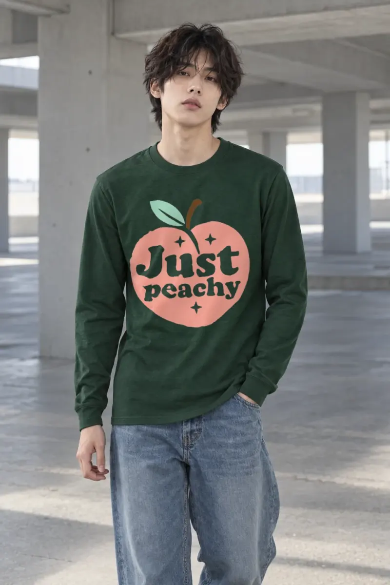 "Peach Daydream" Unisex Longsleeve T-shirt