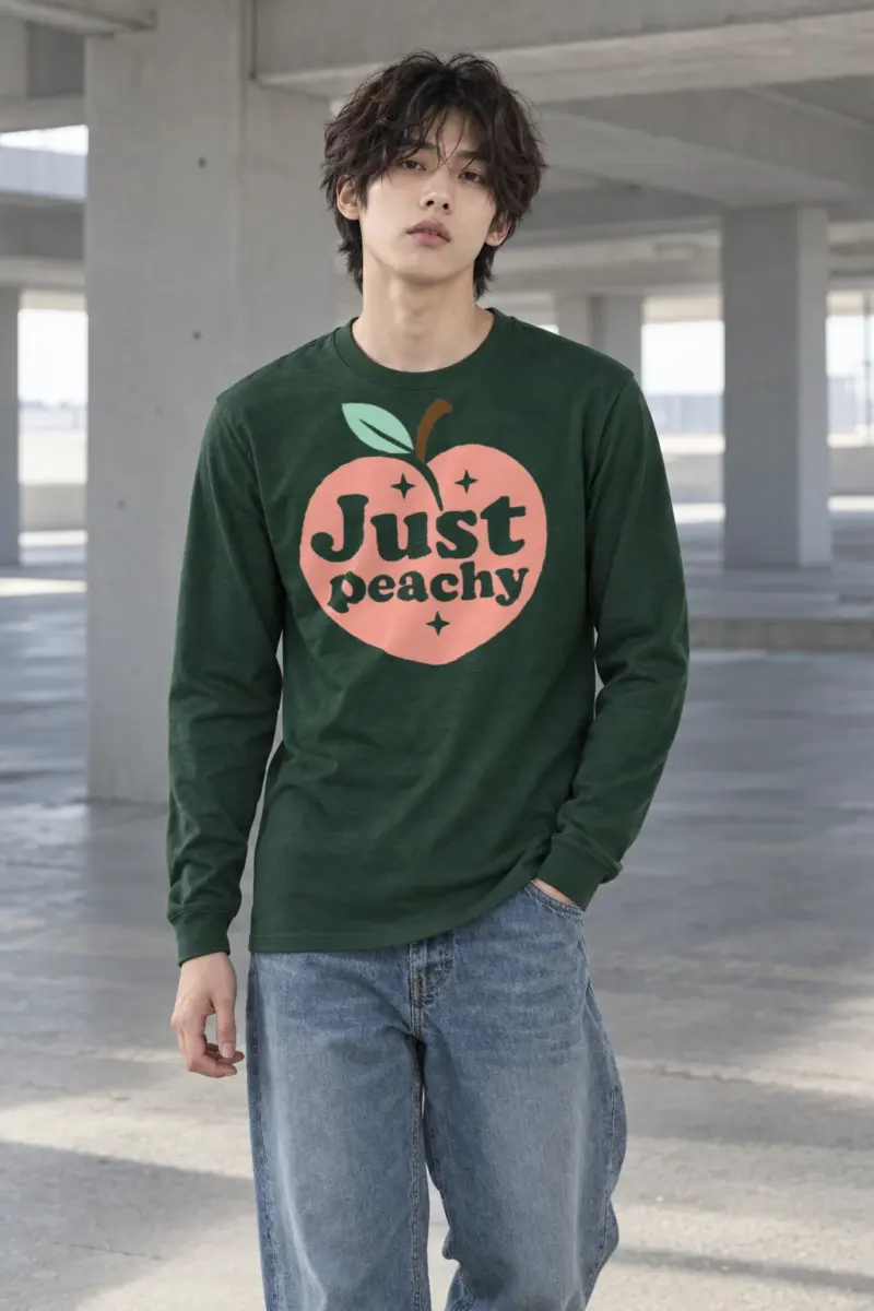 "Peach Daydream" Unisex Longsleeve T-shirt