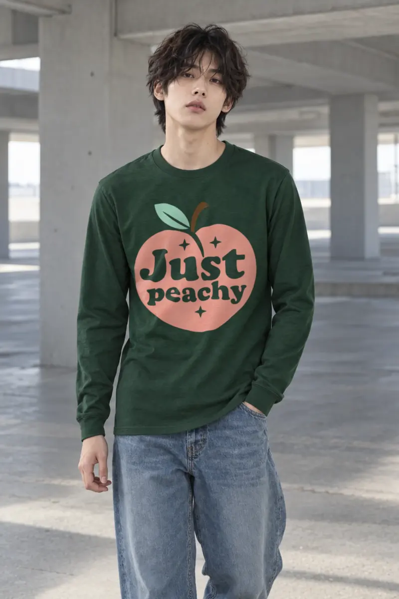 "Peach Daydream" Unisex Longsleeve T-shirt