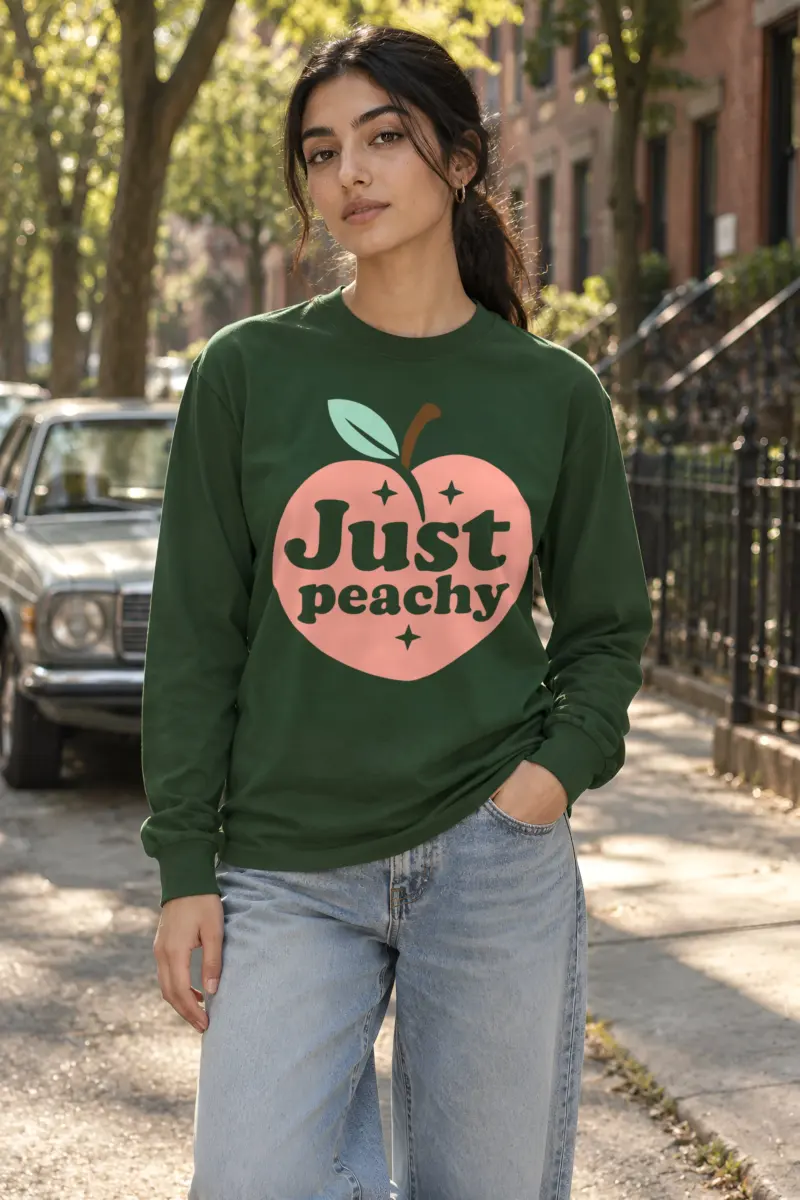 "Peach Daydream" Unisex Longsleeve T-shirt