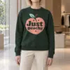"Peach Leaf Sparkles" Heavy Blend Unisex Crewneck Sweatshirt | Gildan 18000