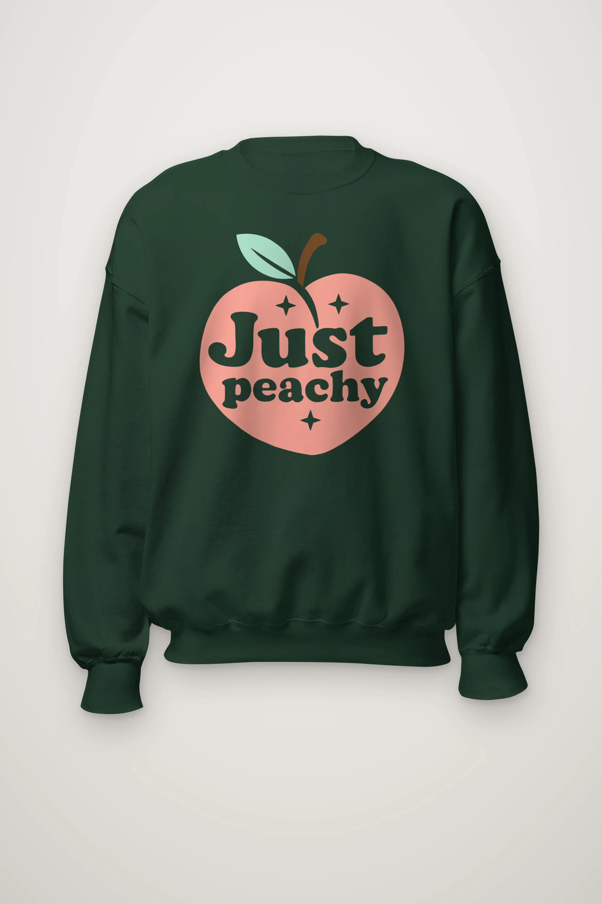 "Peach Leaf Sparkles" Heavy Blend Unisex Crewneck Sweatshirt