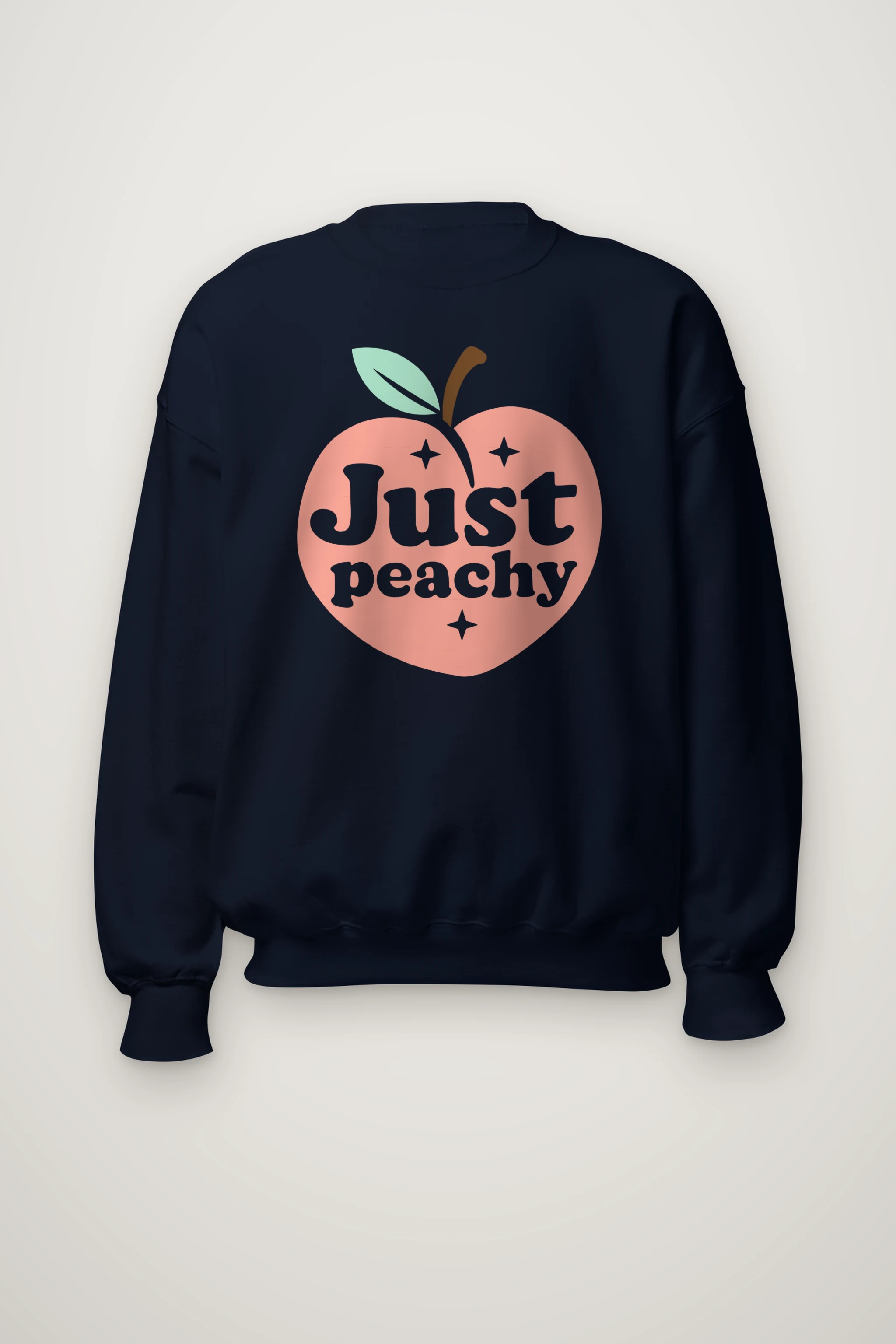 "Peach Leaf Sparkles" Heavy Blend Unisex Crewneck Sweatshirt