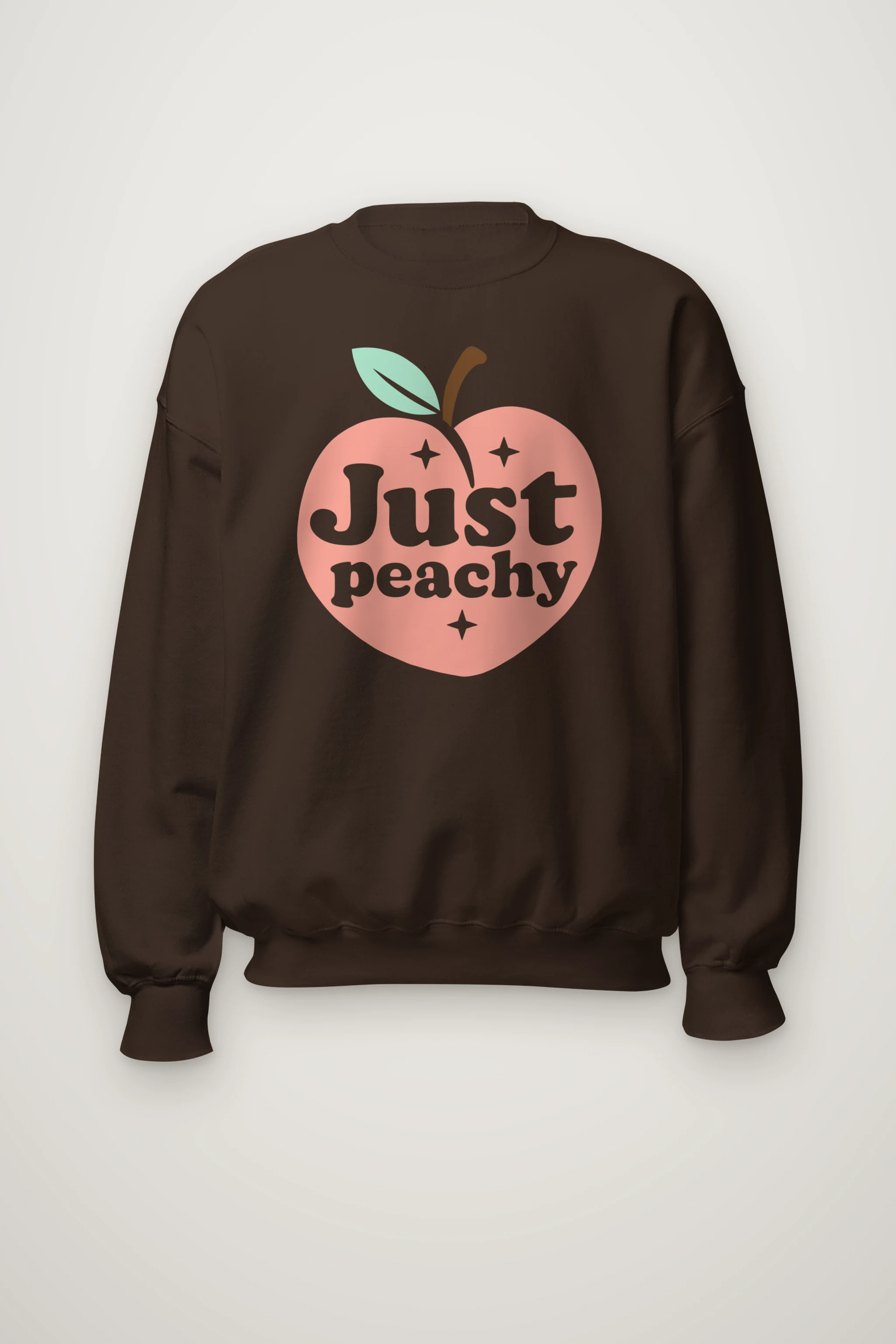 "Peach Leaf Sparkles" Heavy Blend Unisex Crewneck Sweatshirt
