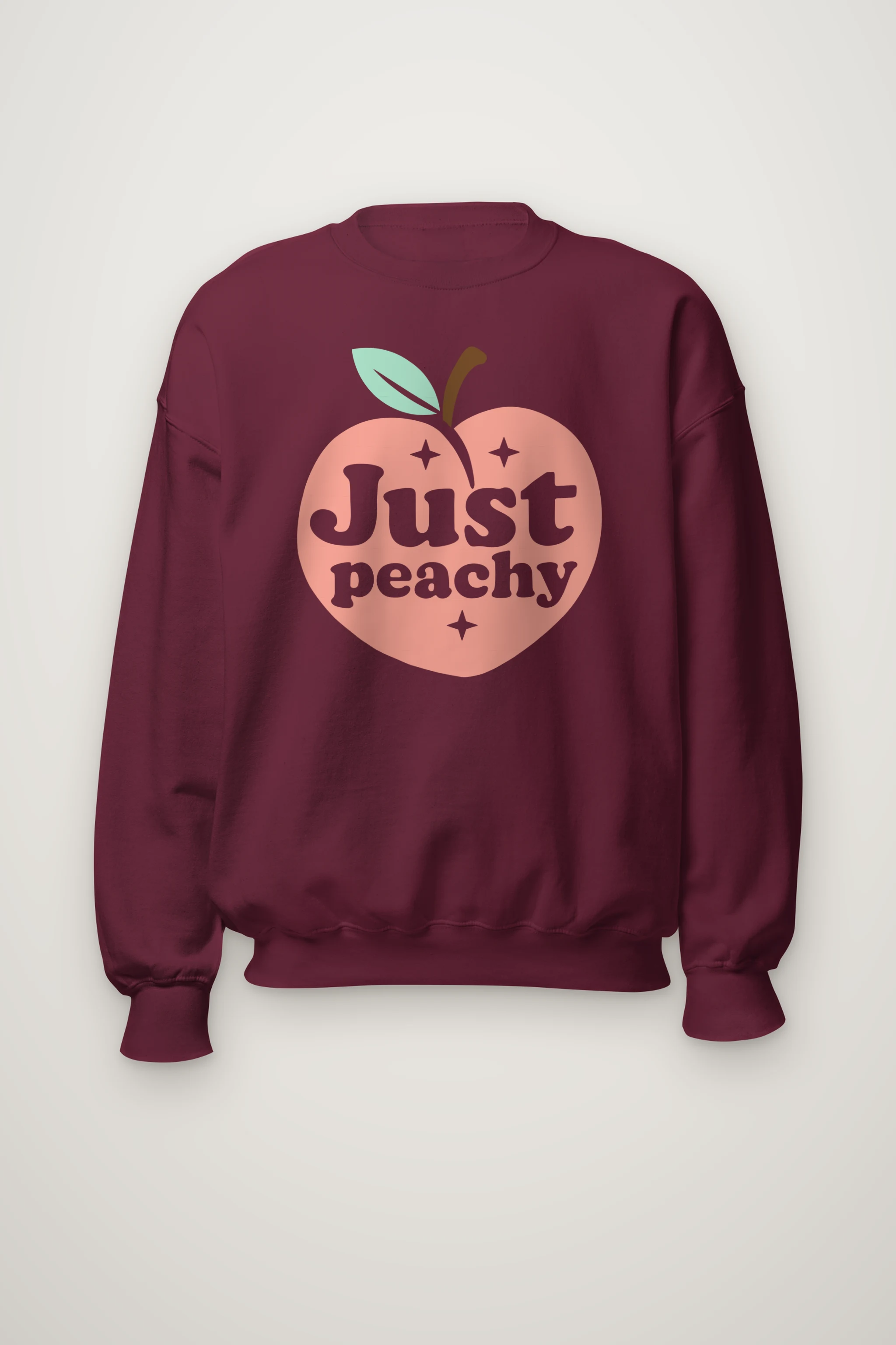 "Peach Leaf Sparkles" Heavy Blend Unisex Crewneck Sweatshirt