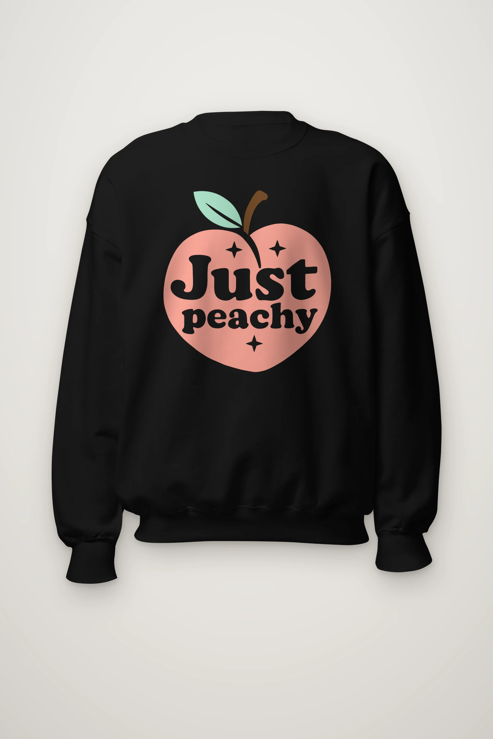 "Peach Leaf Sparkles" Heavy Blend Unisex Crewneck Sweatshirt
