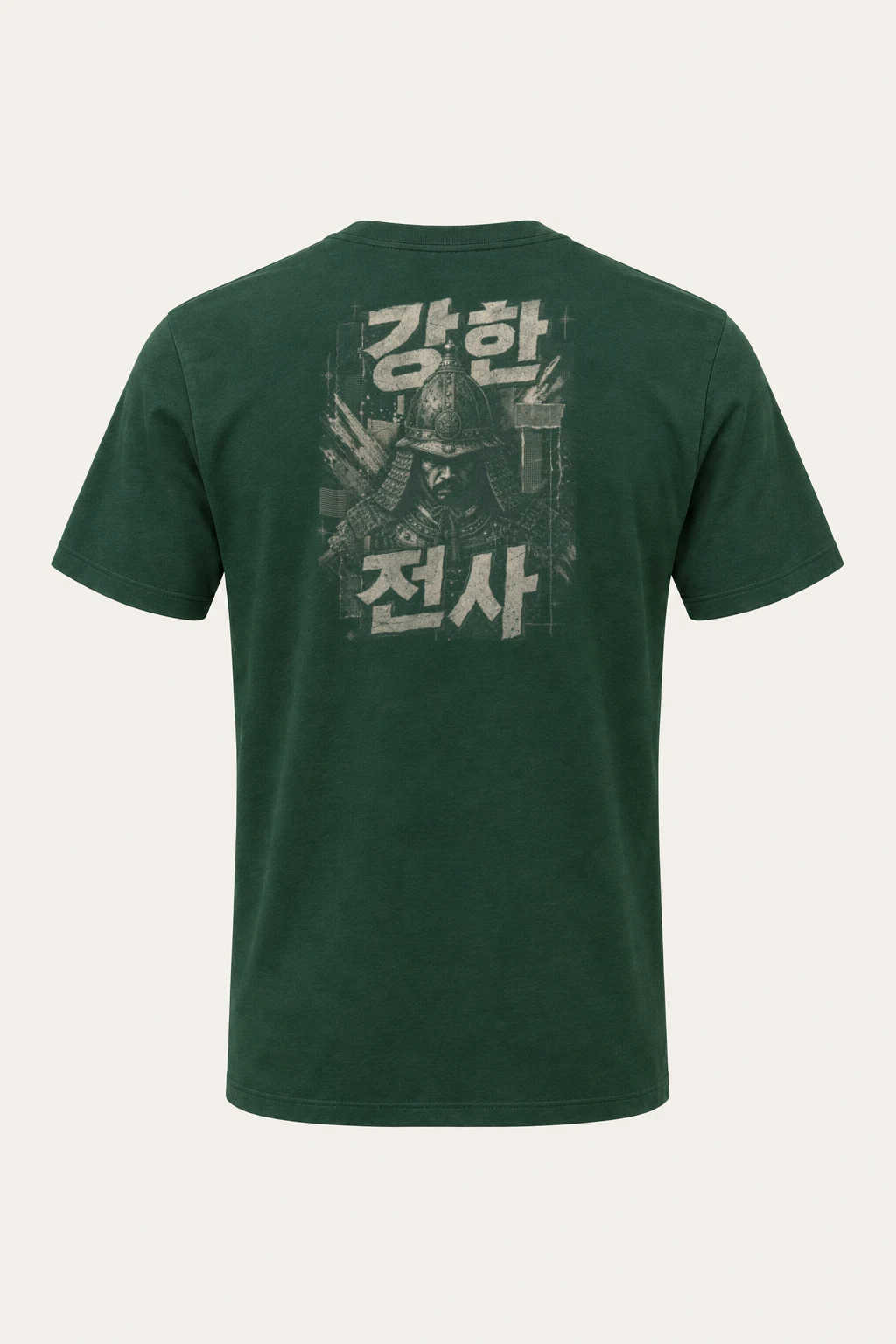 "Peach Samurai Portrait" Heavyweight Unisex Crewneck T-shirt | Gildan 5000