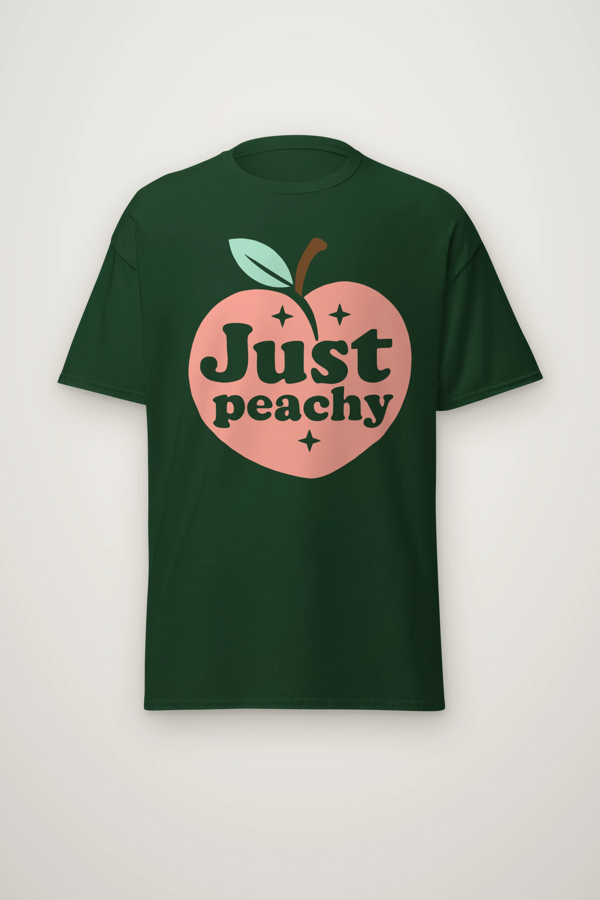 "Peach Sparkle Club" Heavyweight Unisex Crewneck T-shirt