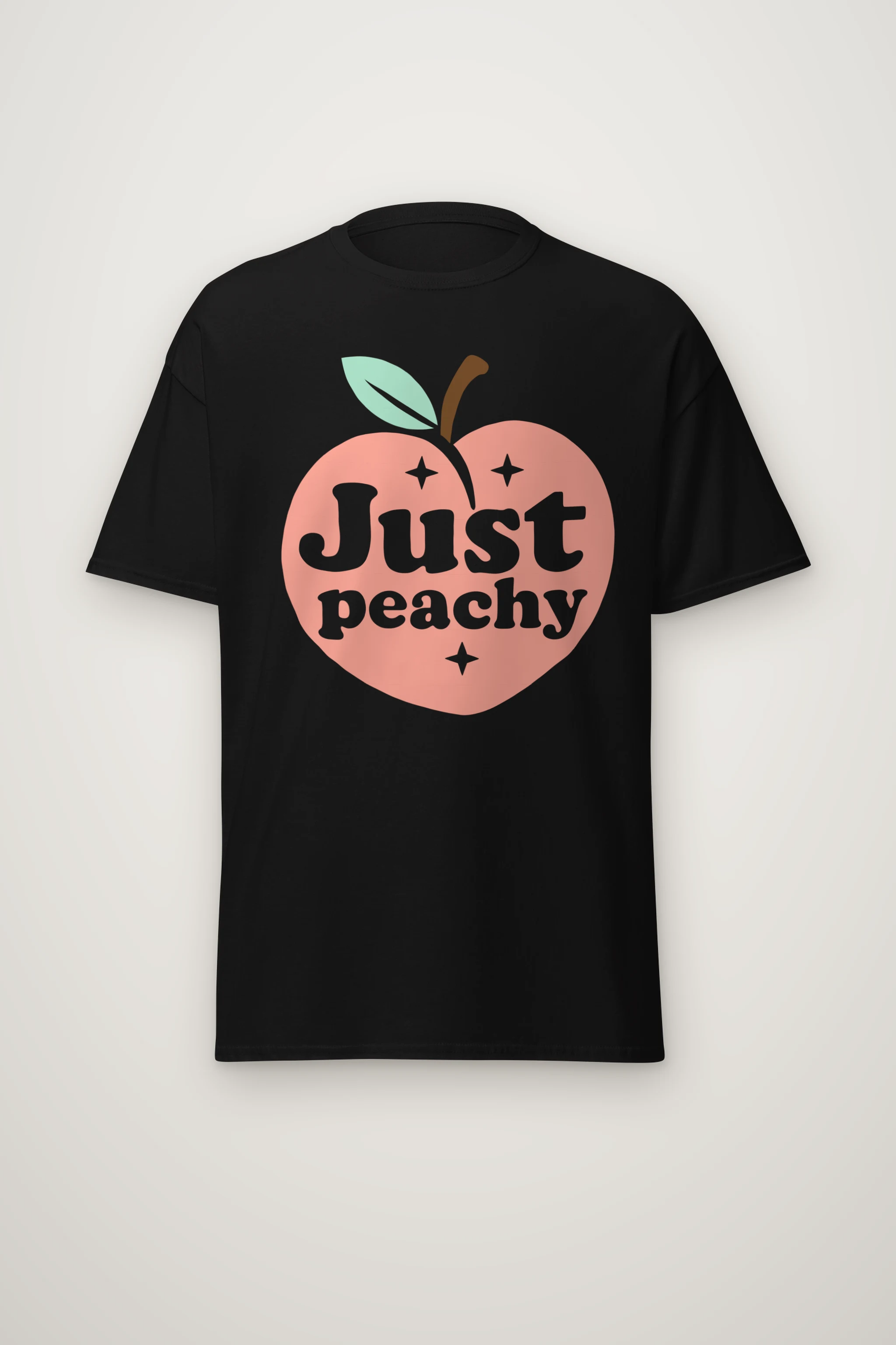 "Peach Sparkle Club" Heavyweight Unisex Crewneck T-shirt