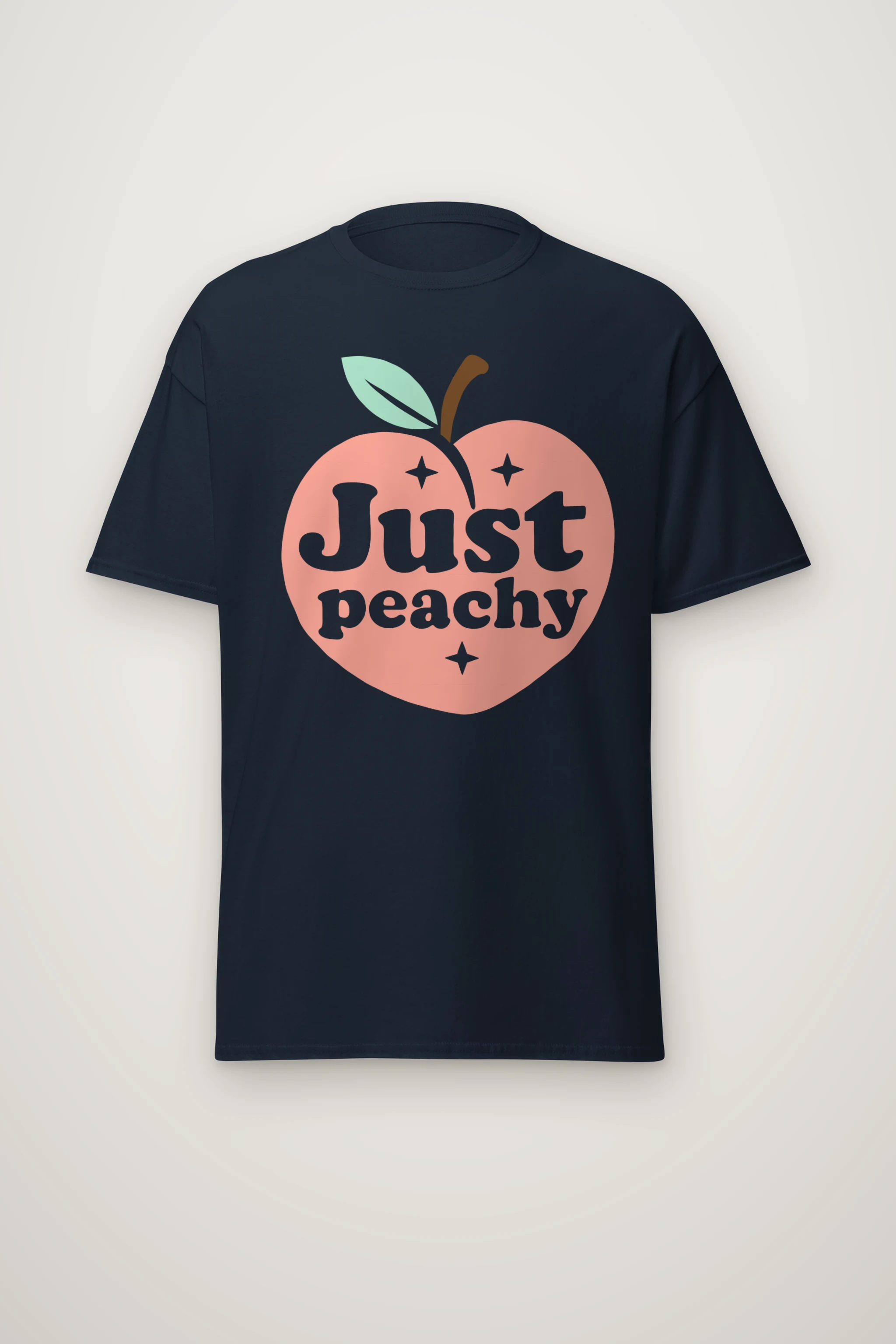 "Peach Sparkle Club" Heavyweight Unisex Crewneck T-shirt
