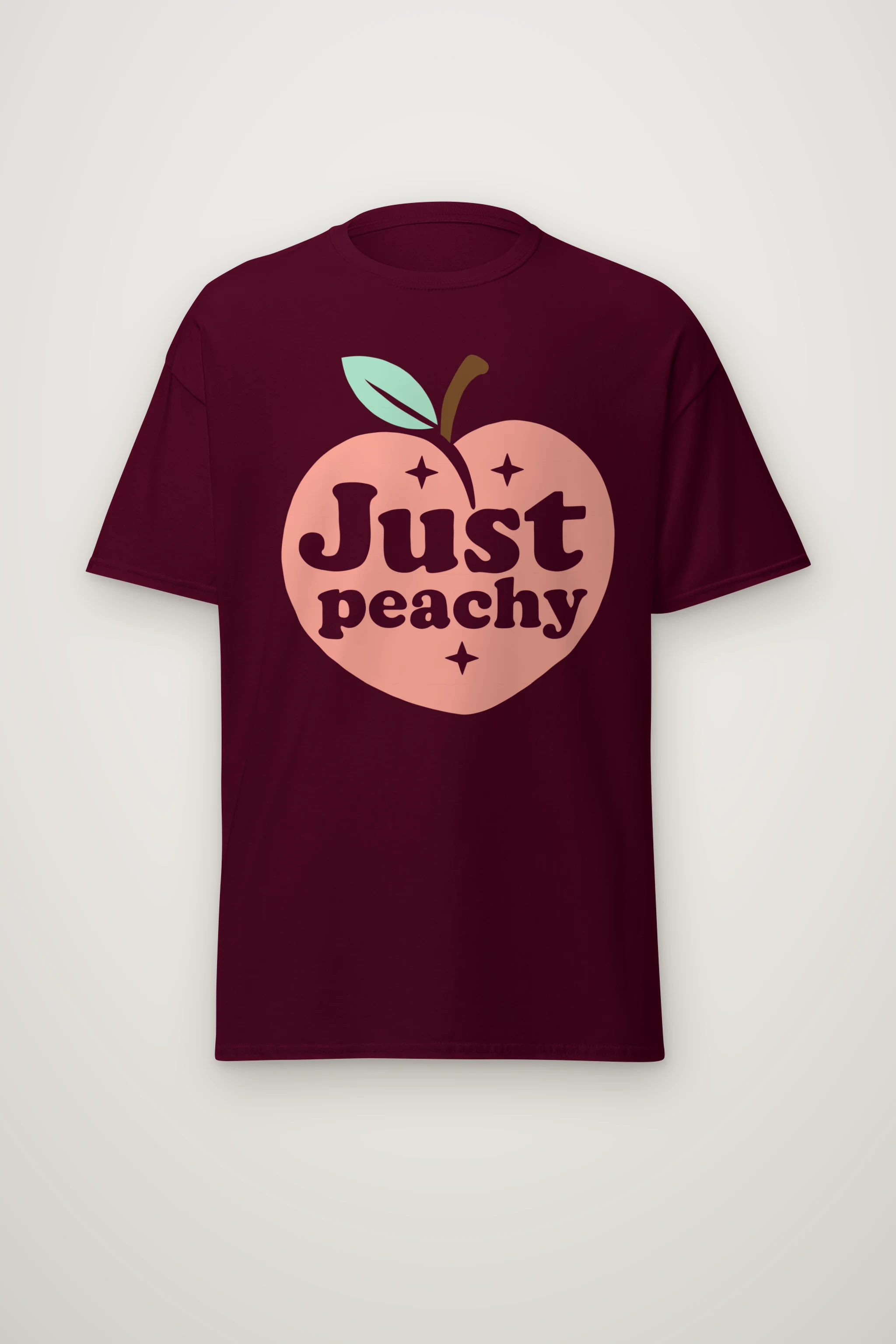 "Peach Sparkle Club" Heavyweight Unisex Crewneck T-shirt