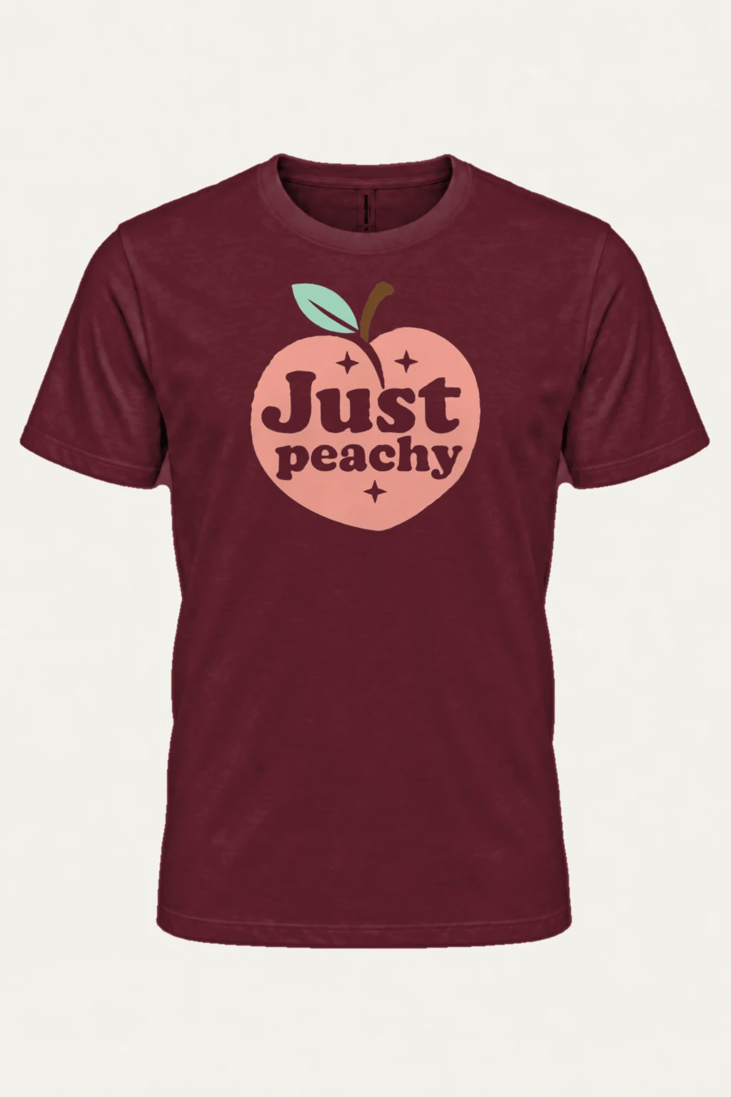 "Peach Sparkle Club" Heavyweight Unisex Crewneck T-shirt | Gildan 5000