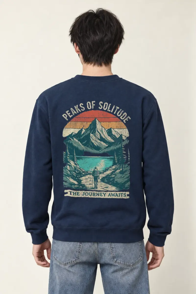 "Peaks Of Solitude" Heavy Blend Unisex Crewneck Sweatshirt