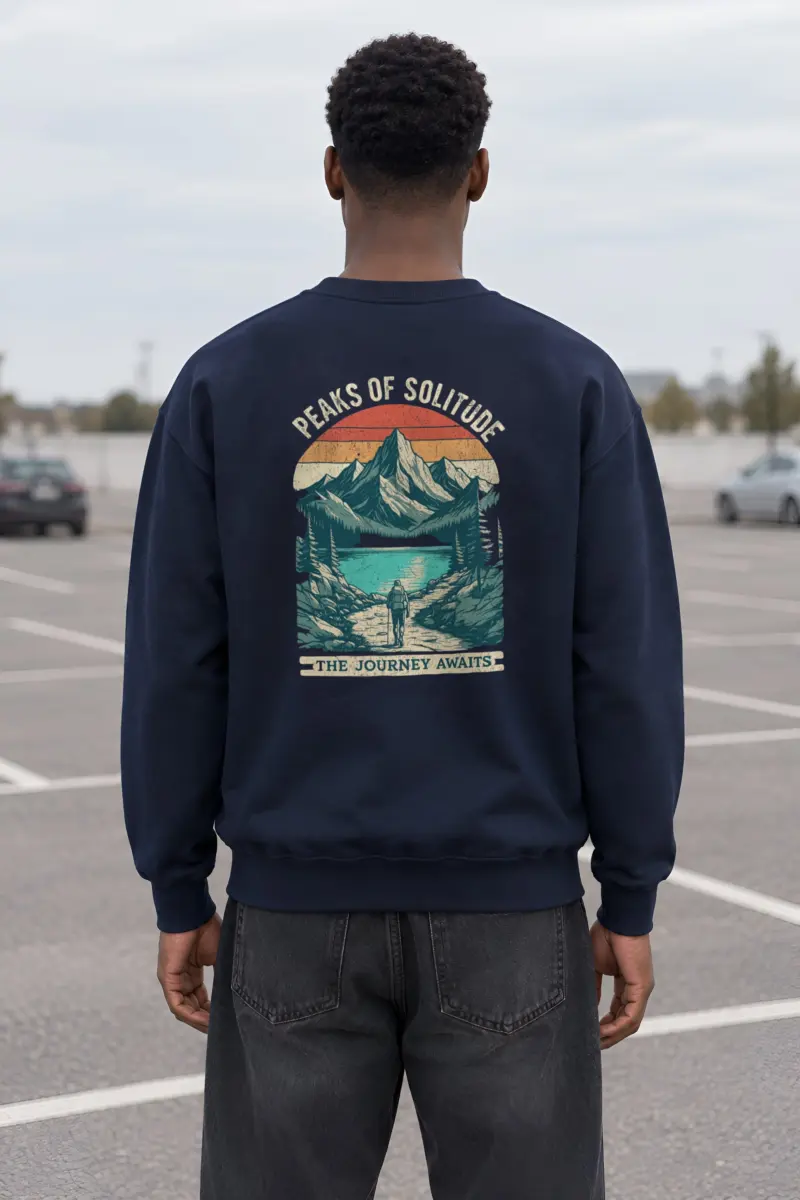 "Peaks Of Solitude" Heavy Blend Unisex Crewneck Sweatshirt