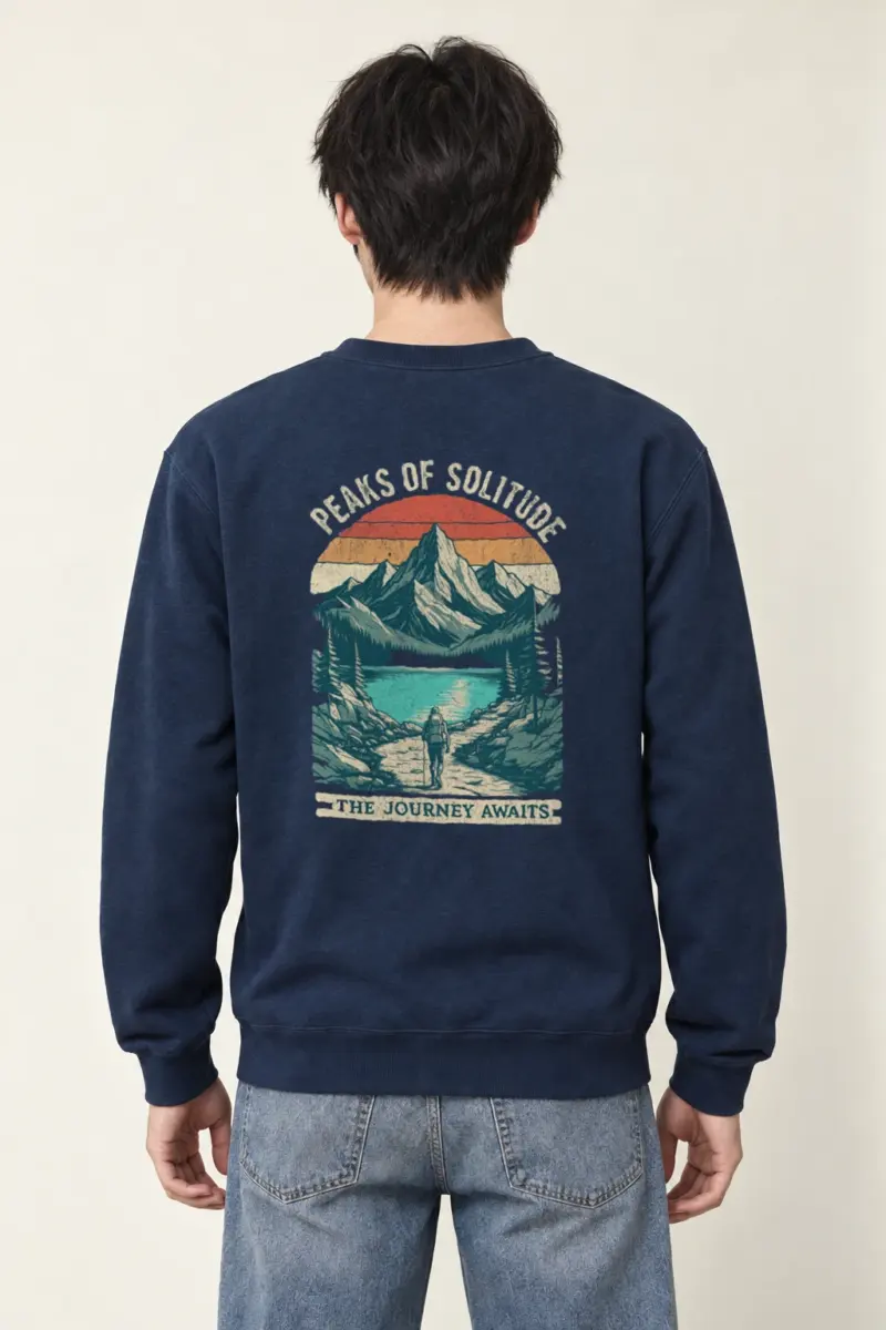 "Peaks Of Solitude" Heavy Blend Unisex Crewneck Sweatshirt