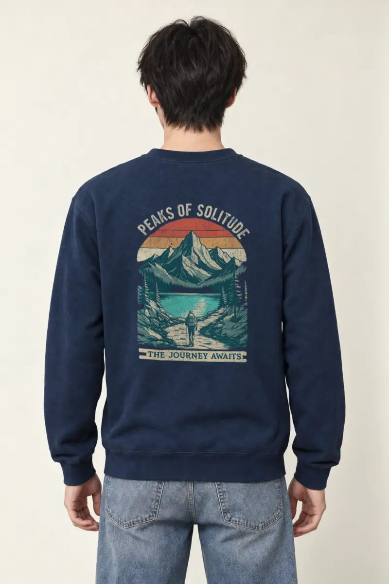 "Peaks Of Solitude" Heavy Blend Unisex Crewneck Sweatshirt